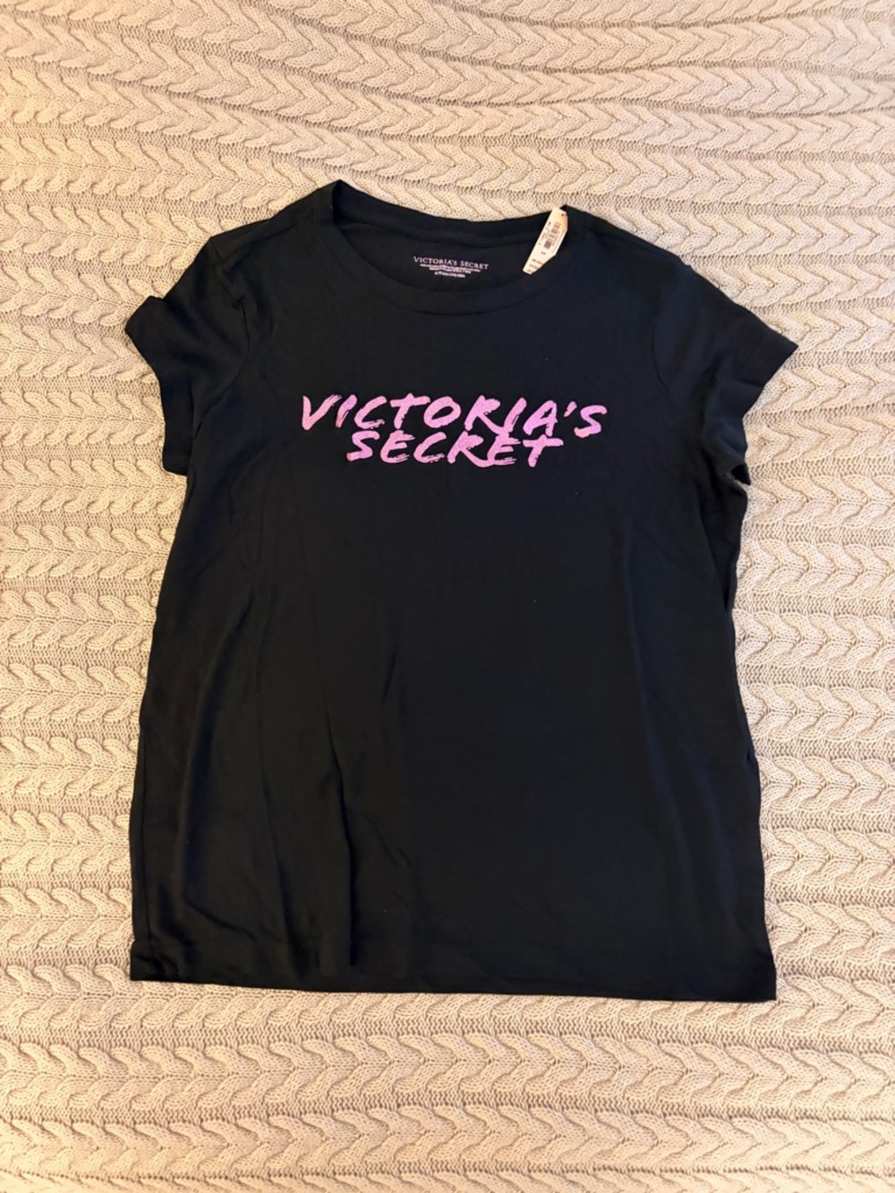 VS sleep tee pink & black